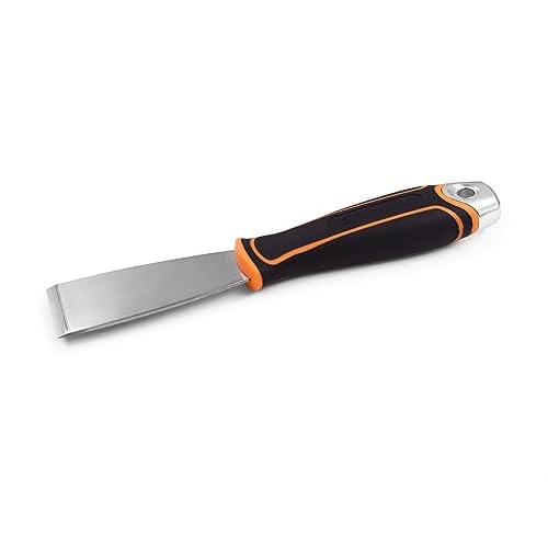 ROLLINGDOG 1.5 Inch Stiff Putty Knife - Stainless Steel Chisel Paint Scraper Tool for Wallpaper Stripping