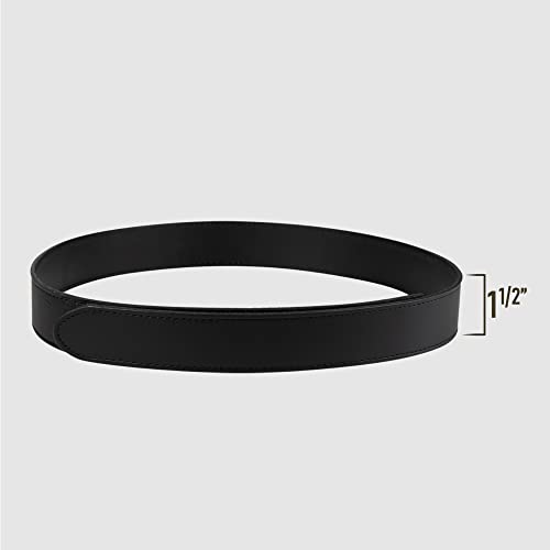 Perfect Fit Mechanics Belt Buckleless No Scratch Leather Work Belt Hook and Loop Garrison Belts 1 1/2 Inch Wide
