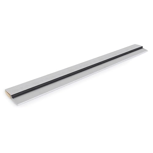 Door Threshold for Exterior Door - Outswing Exterior Door Threshold Seal, Fixed Bumper Sill with Q-Lon Seal, Oak with Aluminum Top - 36 inches (Aluminum, 36")