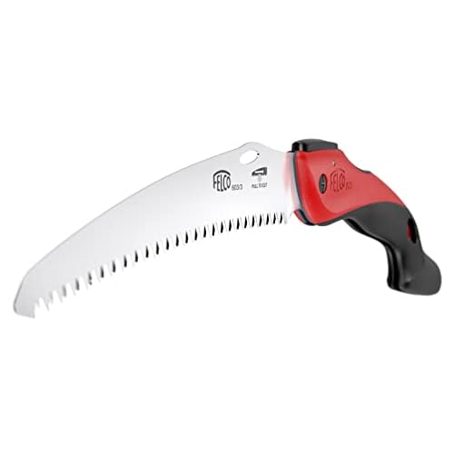 FELCO 603 Folding Pruning Saw ? Curved Pull-Stroke Saw for Tree Trimming & Elevated Cut | Tree Branch Cutter | Folding Handsaw with Chrome-Plated 8" Blade, Non-Slip Handle, Blade Lock, Swiss Precision