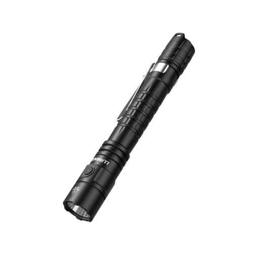 P2A Compact Dual-Mode Tactical Flashlight, 1200 Lumens Turbo Mode with 330m Beam Distance, USB-C Rechargeable 2xBattery, IP68 Waterproof, Pen-Shaped Design with Pocket Clip