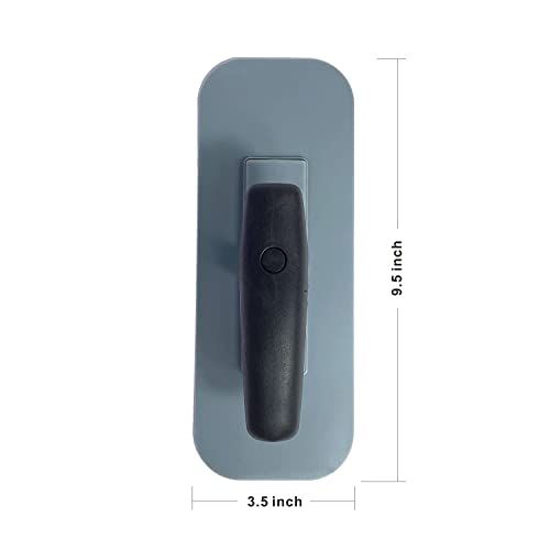 Hanroy Plastic Trowel with Black Comfortable Grip Handle, Includes 3.5" x 9.5'' Finishing Trowels, Lightweight Mounting, Round End, Suitable for Scrape,Plastering and Paint Walls(D1147)
