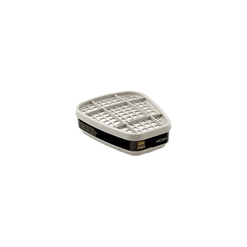 3M Respirator Cartridge 6005, 1 Pair, Helps Protect Against Formaldehyde and Organic Vapors