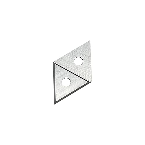 Paint Scraper Carbide Blades Double-Edged Reversible Replacement Blade (1" Triple-Edge Triangle) By LU&MN