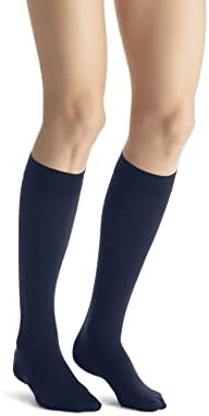 JOBST Opaque SoftFit 15-20 mmHg Closed Toe Knee High Compression Stocking, Midnight Navy, X-Large