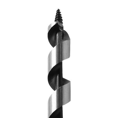 Litoexpe 1/2 Inch x 12 Inch Auger Drill Bit, 3/8-Inch Hex Shank Ship Auger Long Drill Bit for Wood, Plastic, Drywall and Composite Materials