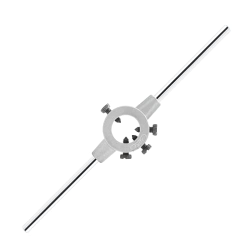 20mm Round Die Stock Handle Wrench, Adjustable Die Wrench Handle Holder, Heavy Duty Threading Die Holder Handle (Metric, M4.5-M6)