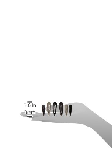 Goody Metal Contour Hair Snap Clips - 12 Count, Assorted Colors - Just Snap Into Place - Suitable for All Hair Types - Pain-Free Hair Accessories for Women and Girls - All Day Comfort (Pack of 2)