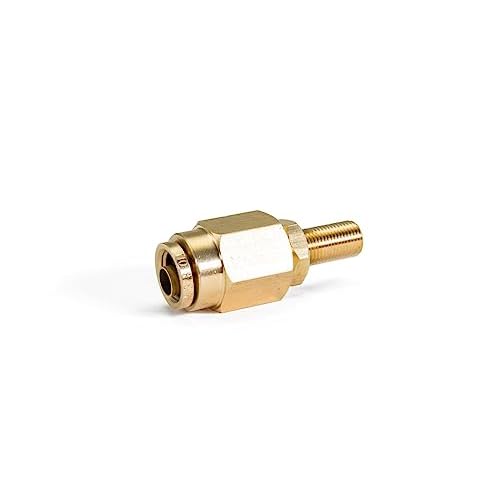 3/8" Air Line to Schrader Valve Brass PTC Air Line Fitting