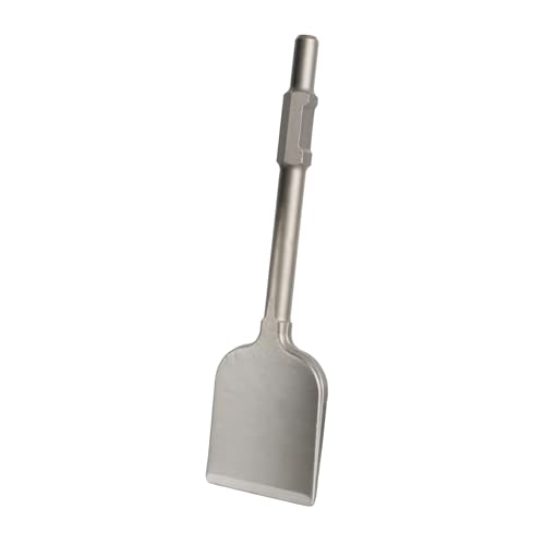 17.3 x 4.9 Inch Square Shovel Chisel - 65A Shank Steel Digging Shovel Chisel, Round Shank Spade Chisel, Ideal for Gardening, Landscaping, Concrete, Bricks, and Sand