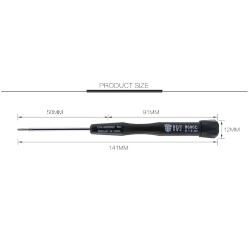 4-Piece Precision Pentalobe Screwdriver Set P2 P5 P6 5-Point 5-Star 0.8 mm, 1.2 mm and 1.5 mm Pentalobe Screwdriver or Ts1 Ts4 Ts5 and Torx T5 for iPhone Macbook Pro Air ReReader Repair