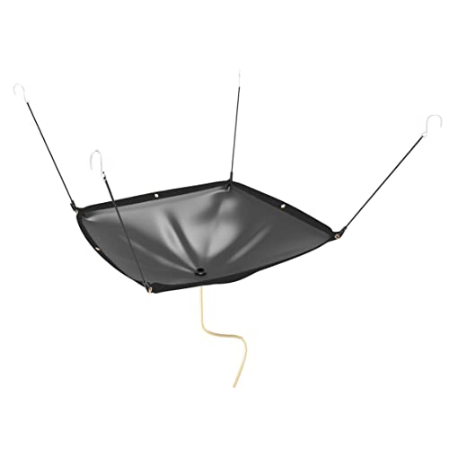 Ceiling Roof Leak Drip Diverter Tarp Heavy Duty Rain Diverter Kit for Roof with Drainage Black 10' x 10'