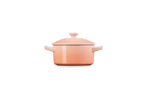 Le Creuset Stoneware Mini Round Cocotte, 8oz., Peche