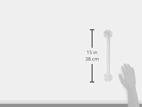 Drive Medical RTL12012 Powder-Coated Grab Bar, White (Pack of 2)