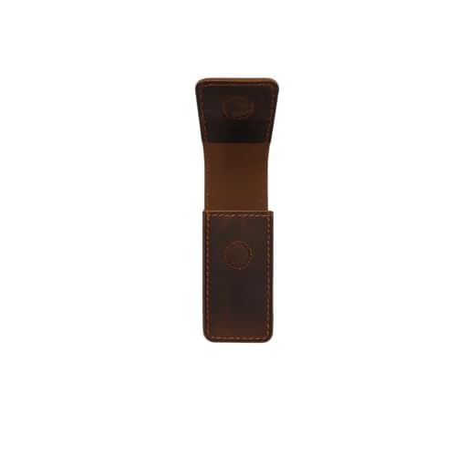 Leather Multitool Sheath for Belt EDC Belt Organizer with Magnetic Closure ? Multitool Holster Pouch Compatible for Leatherman, Gerber, Folding Tool Vertical Carry Knife Holder Dark Brown