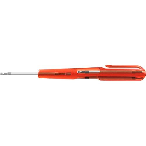 PB Swiss Tools Small Screwdriver Pocket Tool PB 169.V02 CN | 100% Swiss Made | with Slim Handle and 3 Reversible Blades for Slotted, Pentalobe and Phillips Screws