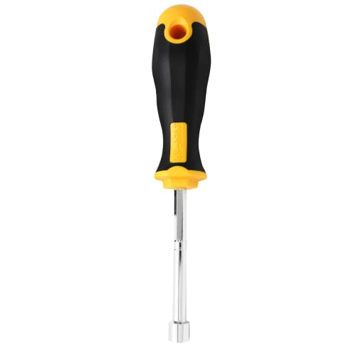 Piutouyar 10mm Socket Wrench Screwdriver, Hex Nut Driver, Steel Cushion Grip Screwdriver for Hand-Making, Repairs