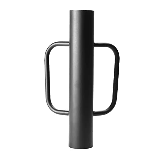 Black Fence Post Driver£¬16.5 Inch T Post Driver,12LB Hand Post Pounder with Handle, Heavy Duty Post Hole Diggers
