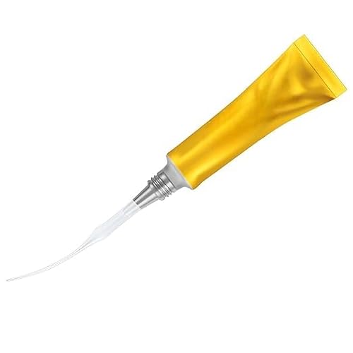 Hsei 200 Pcs Micro-Tips Plastic Glue Bottle Tips Glue Extender Precision Applicator for Crafting, Lab Dispensing, Adhesive Dispensers