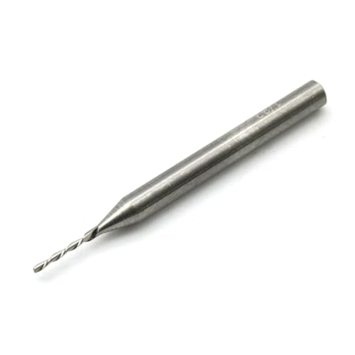 TEMO 1/32 Inch Diameter Carbide Downcut Inlay Router Bit CNC End Mill 1/8 Inch Shank, Ideal for Wood Carving, Slot Mortise, Engraving, Grinding
