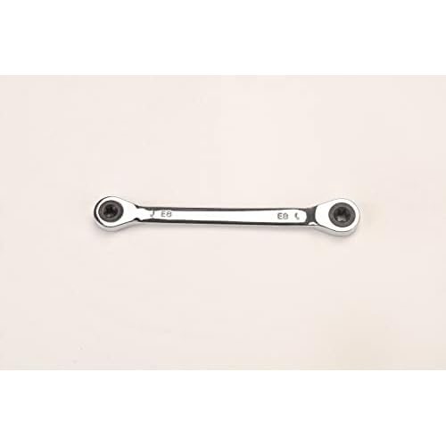 FLZOSPER E-Torx Double Box Ratcheting Wrench, E6x E8£¬Heavy Duty CR-V Box Ratchet Gear Spanner