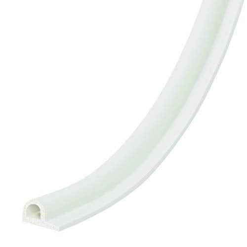 Frost King EPDM Rubber Self-Stick Weatherseal Tape, P-Section, 3/8" W, 7/32" T, 17 ft L, White