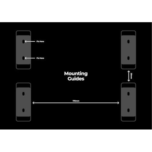 StealthMounts Mounting Feet for Milwaukee Packout (8 Pack) - Red | Adapter for Packout System | Mounting Feet for Packout | Made in UK