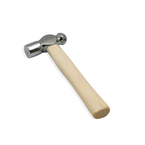 Mini Wooden Handle Round Head Hand Hammer, Reinforced Ball Hammer, Escape Tool for Prying Nails, Woodworking & Repairing