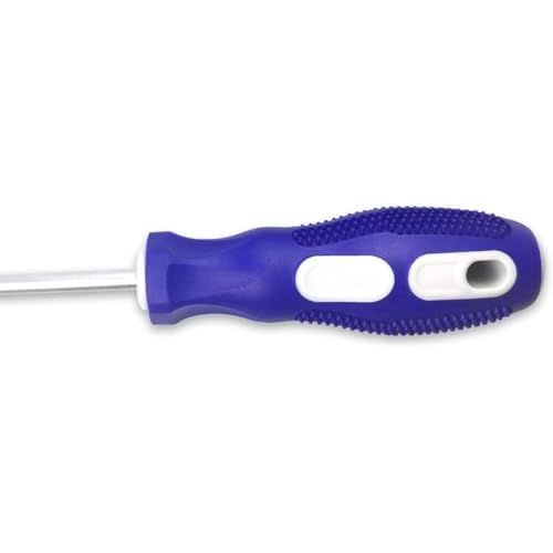Slotted and Phillips Screwdriver, PH2 12" Long Cross-head & Flat Blade Magnetic Screwdriver with Rubber Handle