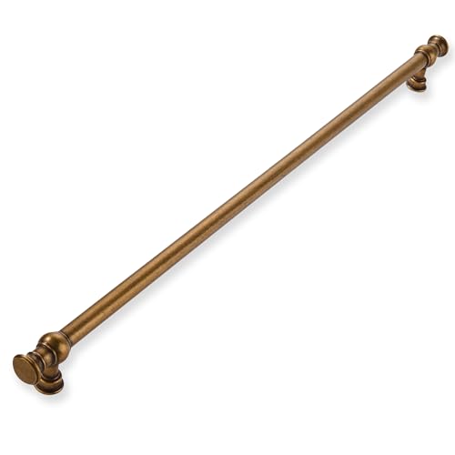 1-Pack 18inch(457mm) Hole Center Appliance Pulls Antique Brass Cabinet Pulls Solid Heavy Duty Kitchen Cabinet Hardware for Cupboard Drawer Pulls Cabinet Handle