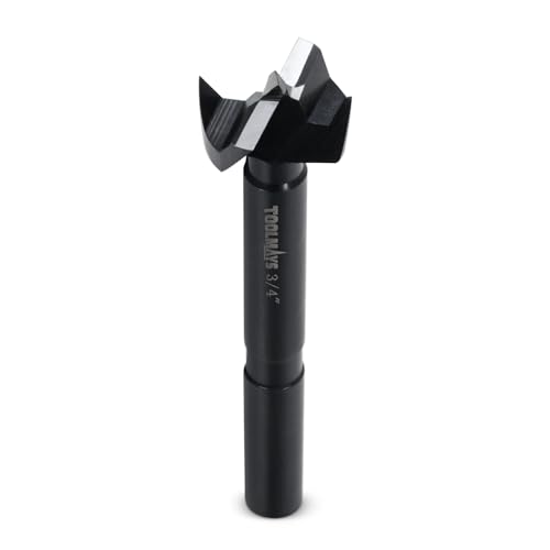 3/4" Forstner Drill Bit, Forstner Bits for Woodworking, 3/4" Drill Bit Round Shank Drilling Cutting Tool for Woodworking