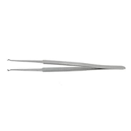 Lock Pin Tumbler Tweezers for Locksmith Pinning & Rekeying Kit Stainless Steel Straight Round Open Slot Tweezers Metal Wire Holding Tweezers Locksmith Tools