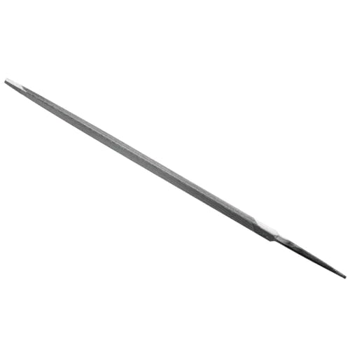 Nicholson Triangular Extra Slim Taper Hand File Without Handle, Single Cut, American Pattern, 6" Length