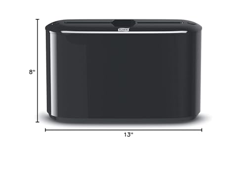 Tork Xpress Paper Towel Dispenser, Black, Single-Dispensing, Compatible with H2 Refills, Space-Saving Design (302028)