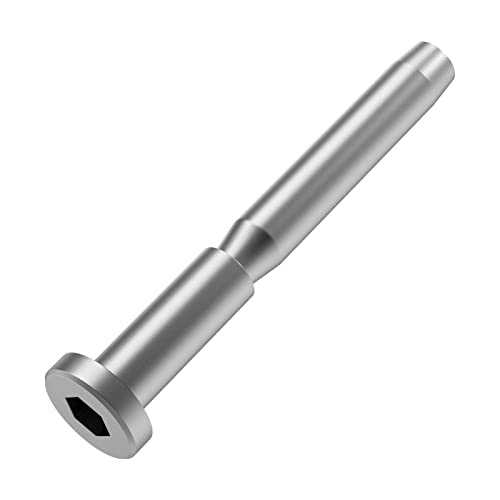BLIKA 30 Pack 3/16" Invisible Cable Railing kit, T316 Stainless Steel Invisible Receiver and Swage Stud End for 3/16 Inch Cable Railing, Deck Stair Threaded End Fitting for 2"x2" Wood & Metal Posts