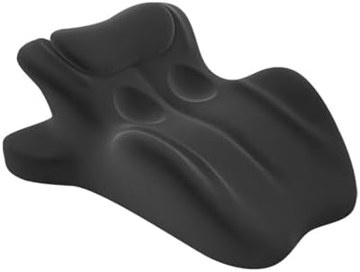 Ergonomic Back Support Pillow for Reading, Memory Foam Couples Pillows, Butt Cushion for Couples, Waist and Neck Support, Multi-Position Comfort Bed Pillow for Sitting and Lying (Black)