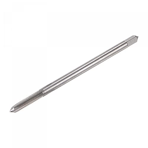 uxcell Thread Milling Taps, 1/4-20 UNC High Speed Steel (HSS) 3 Straight Flutes Machine Screw Thread Threading Tap, 4" Length (Extra Long)