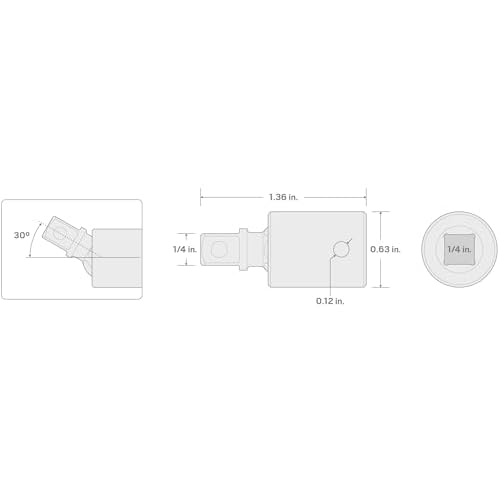 TEKTON 1/4 Inch Drive Impact Universal Joint | SIA02100