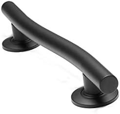 Seachrome 18'' Designer Wave Shaped Shower Grab Bar, Matte Black (GW-3518-QCR-MB)