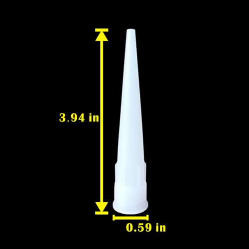 40pcs ANZHUO Caulking Nozzles for Caulking Gun Tip Tool for Caulking Gun White Used for sealing seams installing glass doors and windows tiles kitchenware advertisements, etc