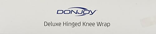 DonJoy Deluxe Hinged Knee Brace, Drytex Wrap Around, Open Popliteal, Large