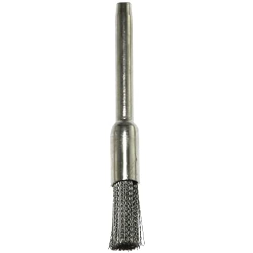 Wire Brush 15PCS Pen Shape 5mm End Brushes Stainless Steel Wire Brush 1/8" Shank for Compatible Rotary Tool