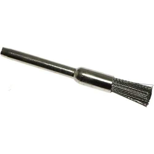 Wire Brush 15PCS Pen Shape 5mm End Brushes Stainless Steel Wire Brush 1/8" Shank for Compatible Rotary Tool