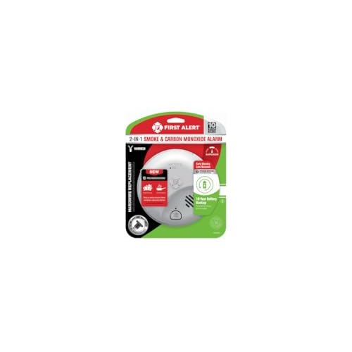 First Alert 10 Year Back Up Hard-Wired w/Battery Back-Up Ionization Smoke and Carbon Monoxide Detect