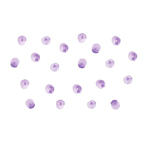 Polka Dot Wall Decals Removable Watercolor Wall Sticker for Kids Baby Girls Living Room Bedroom Playroom (Lavender Purple)