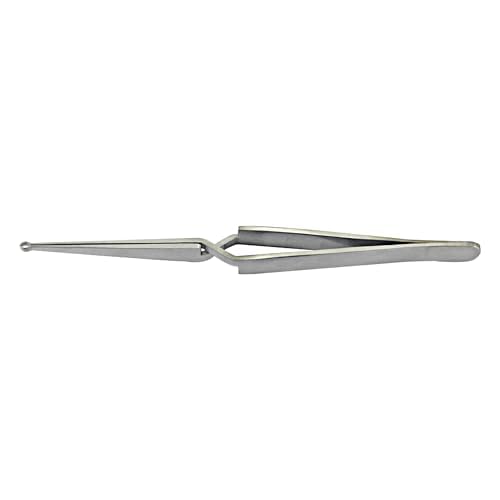Lock Pinning Cross Locking Tweezers for Locksmith Pinning & Rekeying Kit Round Open Slot Stainless Steel Holding Tweezer Self Locking Closing Locksmith Tools Lock Pin Tumbler Tweezers