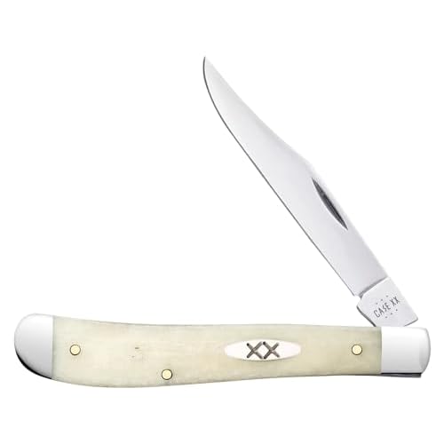 Case Cutlery CA13312: Slimline Trapper Natural Bone