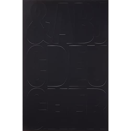 Headline Sign 32411 Stick-On Vinyl Letters, Black, 4-Inch, Made in USA