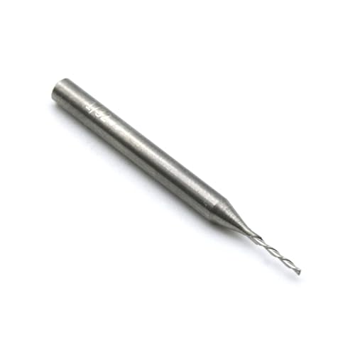 TEMO 1/32 Inch Diameter Carbide Downcut Inlay Router Bit CNC End Mill 1/8 Inch Shank, Ideal for Wood Carving, Slot Mortise, Engraving, Grinding