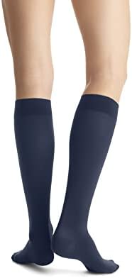 JOBST Opaque SoftFit 15-20 mmHg Closed Toe Knee High Compression Stocking, Midnight Navy, X-Large